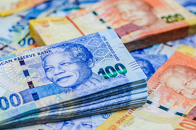 verschillende Zuid-Afrikaanse rand biljetten