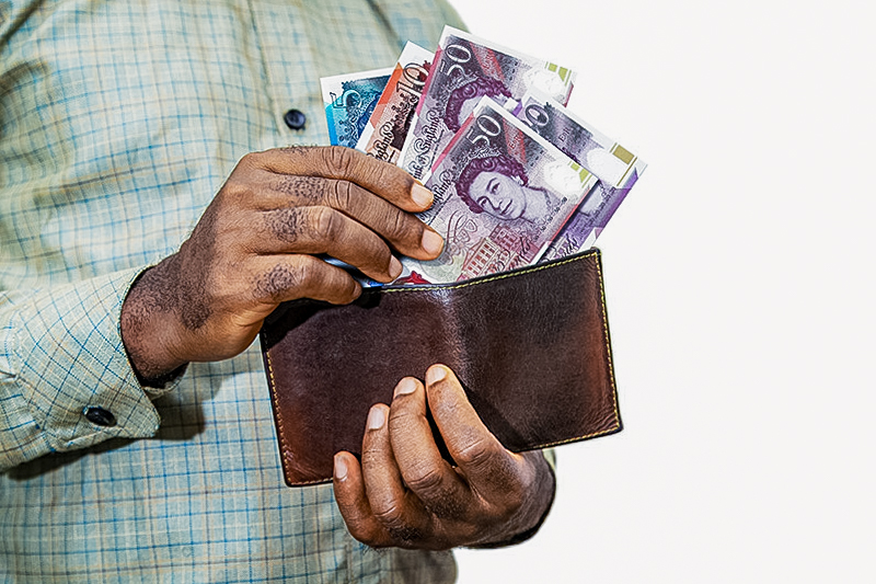 Overgebleven Engelse ponden wisselen