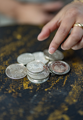 Zilveren munten verkopen